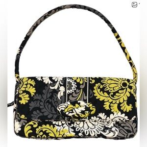 VERA BRADLEY retired Baroque Knot Just a Clutch quilted magnet shouter bag